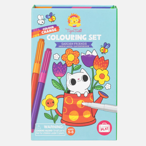 Colour Change Colouring Set – Garden Friends from Tiger Tribe Colour Change Colouring Set – Garden Friends from Tiger Tribe