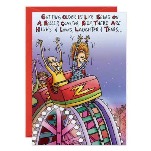 Roller Coaster Birthday Card – from Oatmeal Studios
