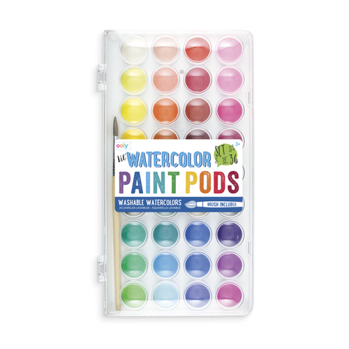 Lil' Watercolor Paint Pods - 36 Piece Set