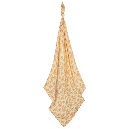 Vintage Floral Organic Bamboo Muslin Swaddle Blanket from Milkbarn