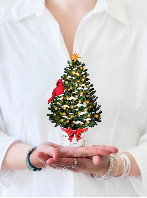 Merry Mini Tree Pop-Up Card from FreshCut Paper Merry Mini Tree Pop-Up Card from FreshCut Paper