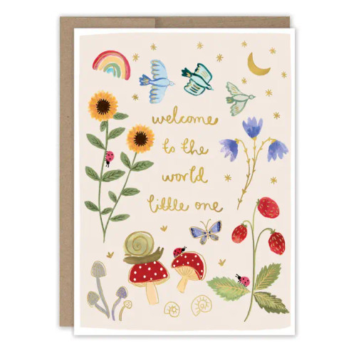 Welcome to the World Baby Card from Biely & Shoaf