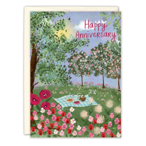 Orchard Picnic Anniversary Card from Biely & Shoaf