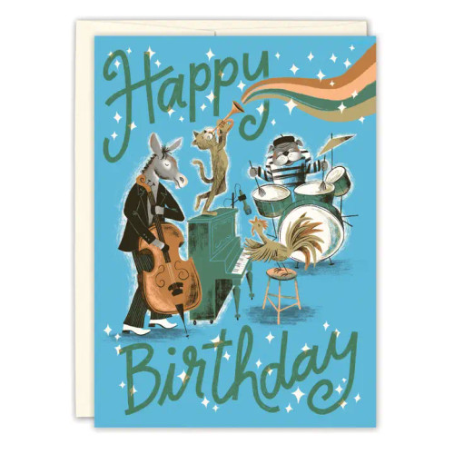Jazzy Animals Birthday Card from Biely & Shoaf