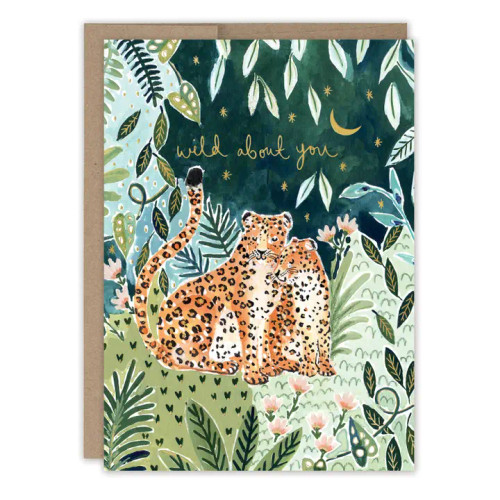 Leopard Couple Anniversary Card from Biely & Shoaf
