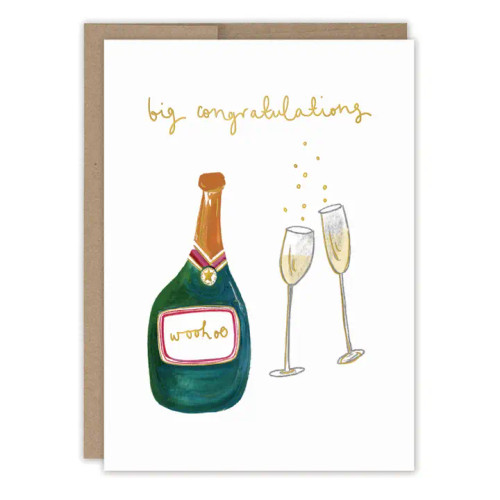 Champagne Big Congrats Card from Biely & Shoaf