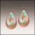 Seashell Shimmer Multilayer Round Drop Earrings by Illustrated Light & DC Designs