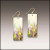 Soft Pastel Rectangle Handmade Earrings by Illustrated Light & DC Designs