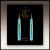 Aqua Abstract Icicle Multilayer Handmade Earrings by Illustrated Light & DC Designs Aqua Abstract Icicle Multilayer Handmade Earrings by Illustrated Light & DC Designs