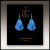 Midnight Aurora Abstract Short Drop Handmade Earrings by Illustrated Light & DC Designs