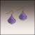 Purple Foliage Ginkgo Handmade Earrings by Illustrated Light & DC Designs