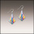 Painter Bright Floral Dangle Handmade Earrings by Illustrated Light & DC Designs Painter Bright Floral Dangle Handmade Earrings by Illustrated Light & DC Designs