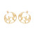 Tropical Jungle Hoop Earrings by Amano