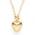 Small Puffed Heart on Toggle Chain Necklace by Amano