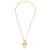 Small Puffed Heart on Toggle Chain Necklace by Amano