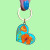 California Poppy Heart Enamel Keychain from Brenna Daugherty Illustration