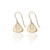 10K Small Hammered Triangle Earring 