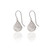 Small Silver Hammered Teardrop Earring 