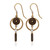 Vintage Style Circle Earrings with Drop 