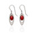 Long Open Oval with Jade Drop Earrings 