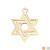 Star of David Charm – 18K Gold Stainless Steel