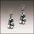 Black & White Geo Triangle Drop Earrings – from Illustrated Light & DC Designs