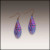 Purple Foliage Dew Drop Earrings – from Illustrated Light & DC Designs