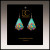 Turquoise Flowers Artistic Earrings – from Illustrated Light & DC Designs