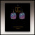Purple Butterfly Pattern Button Drop Earrings – from Illustrated Light & DC Designs