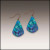 Blue Butterfly Pattern Short Drop Earrings – from Illustrated Light & DC Designs