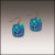 Blue Butterfly Pattern Button Drop Earrings – from Illustrated Light & DC Designs