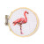 Flamingo Mini Cross Stitch Kit from Kikkerland