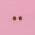Strawberry Enamel Flat Back Kids Earrings from JaxKelly