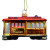 SF Cable Car Glass Mold Ornament from SF Mercantile