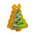 Midi Christmas Tree Holiday Cookie Hair Claw Clip from Jenny Lemons