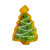Midi Christmas Tree Holiday Cookie Hair Claw Clip from Jenny Lemons