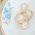 Treble Dainty Three Pearl Circle Earrings – Gold Filled from Freshie & Zero