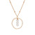 Treble Three Pearls Circle Necklace 18" – White Freshwater Pearl, Gold Filled from Freshie & Zero