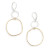 Uplift Golden Organic Circles Mixed Metal Earrings from Freshie & Zero