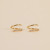 Pave Spiral Gold Earrings from JaxKelly