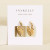 Gold Hoop Triple Arch Earrings from JaxKelly