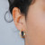 Gold Hoop Textured Earrings from JaxKelly