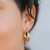 Gold Hoop – Sculptural Wide Earrings from JaxKelly