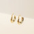 Gold Hoop – Sculptural Wide Earrings from JaxKelly