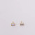Baguette Lilac Gold Earrings from JaxKelly