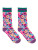 Women’s Bamboo Crew Socks – Bright Flowers from Living Royal