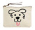Bold Pup & Tongue Outline Canvas Pouch from Potluck Press