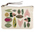 Pink & Green Leaves Canvas Pouch from Potluck Press