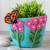Monarch Bouquet Felt Pot from dZi Handmade