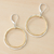 Freshie Zero Caldera Earrings Mixed Gold and Silver Circles